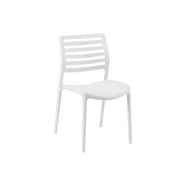 Comfortable and Practical Plastic Chair from Jouz Store white