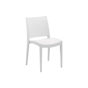 Comfortable and stylish plastic chair White