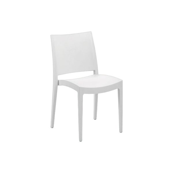 Comfortable and stylish plastic chair White