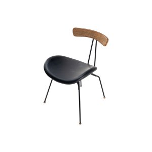 Iron Chair with Wooden Backrest - Jouz Store
