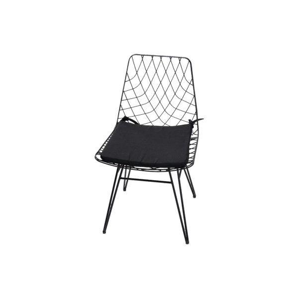Elegant Iron Chair with Cushion from Jouz Store