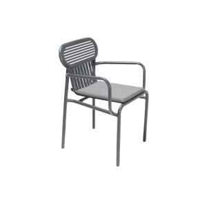 Sturdy Outdoor Iron Chair black